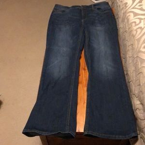 Cato denim dark wash boot cut jeans size 14